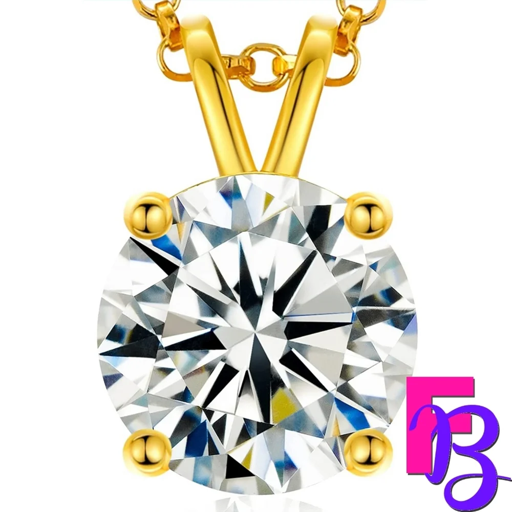 Moissanite Solitaire Pendant Necklace - Picture 7 of 14